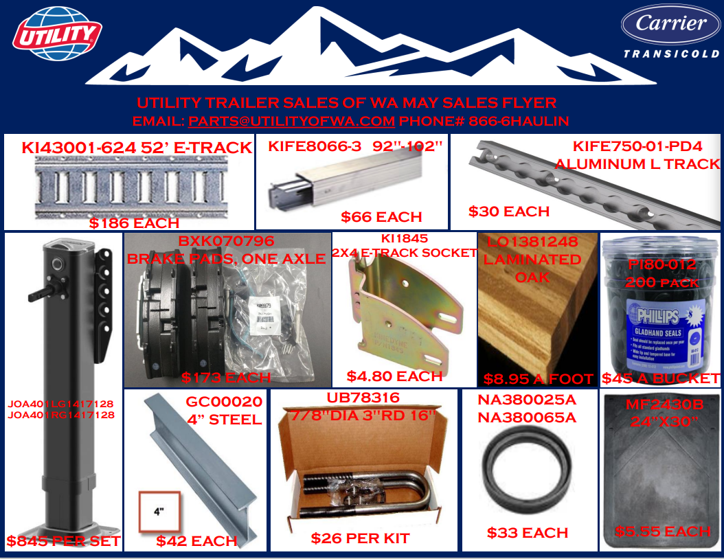 Semi Trailer Parts in WA & AK Semi Trailer Accessories